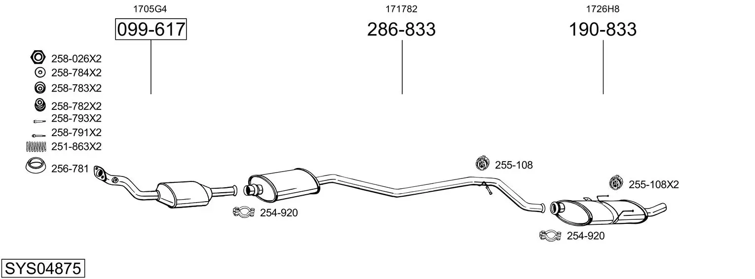 Изпускателна система BOSAL               