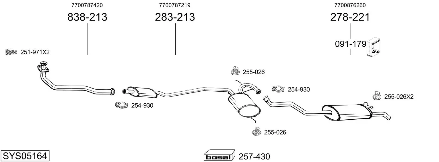 Изпускателна система BOSAL               
