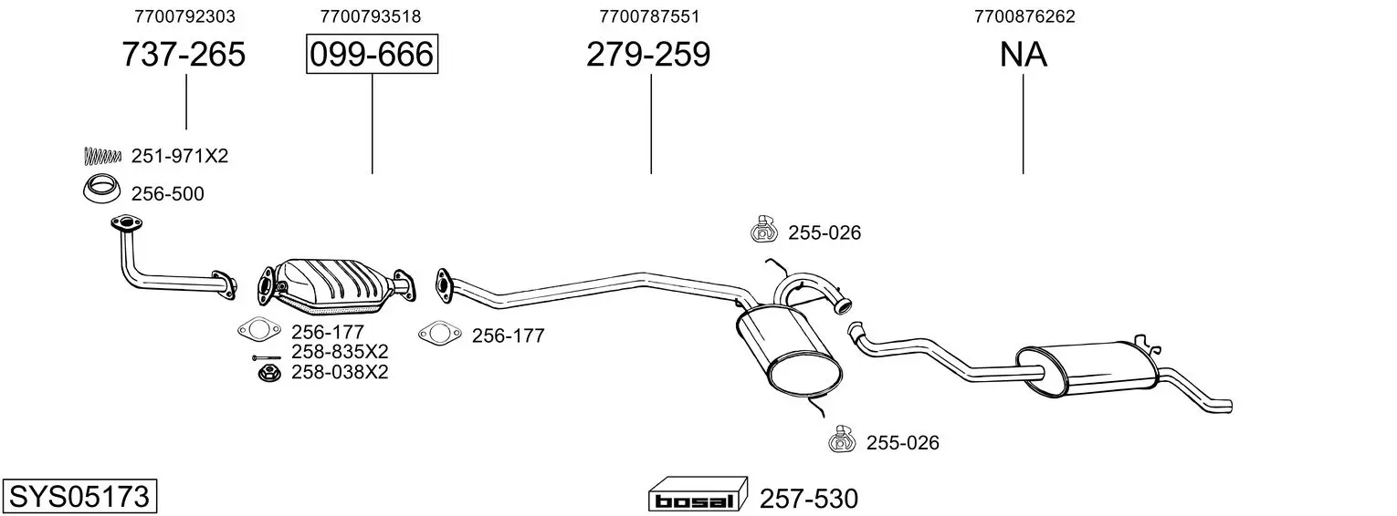 Изпускателна система BOSAL               
