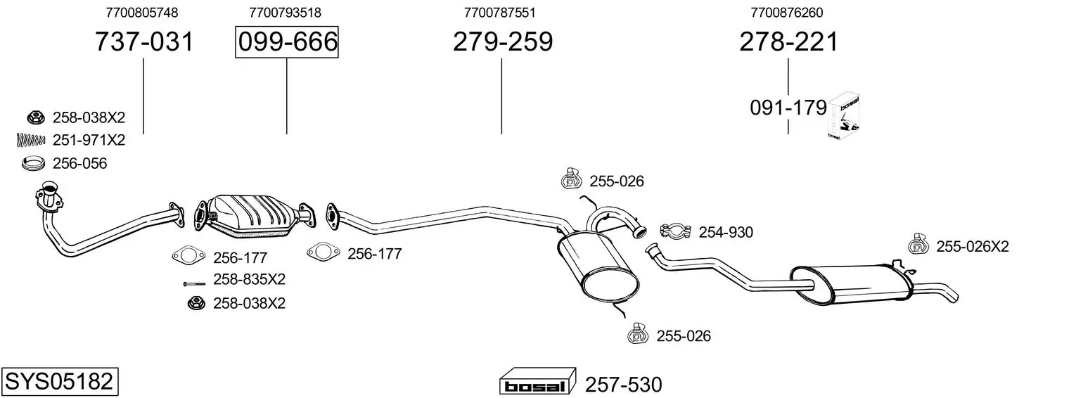 Изпускателна система BOSAL               