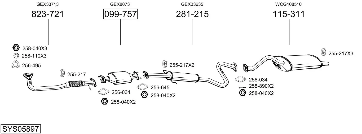 Изпускателна система BOSAL               