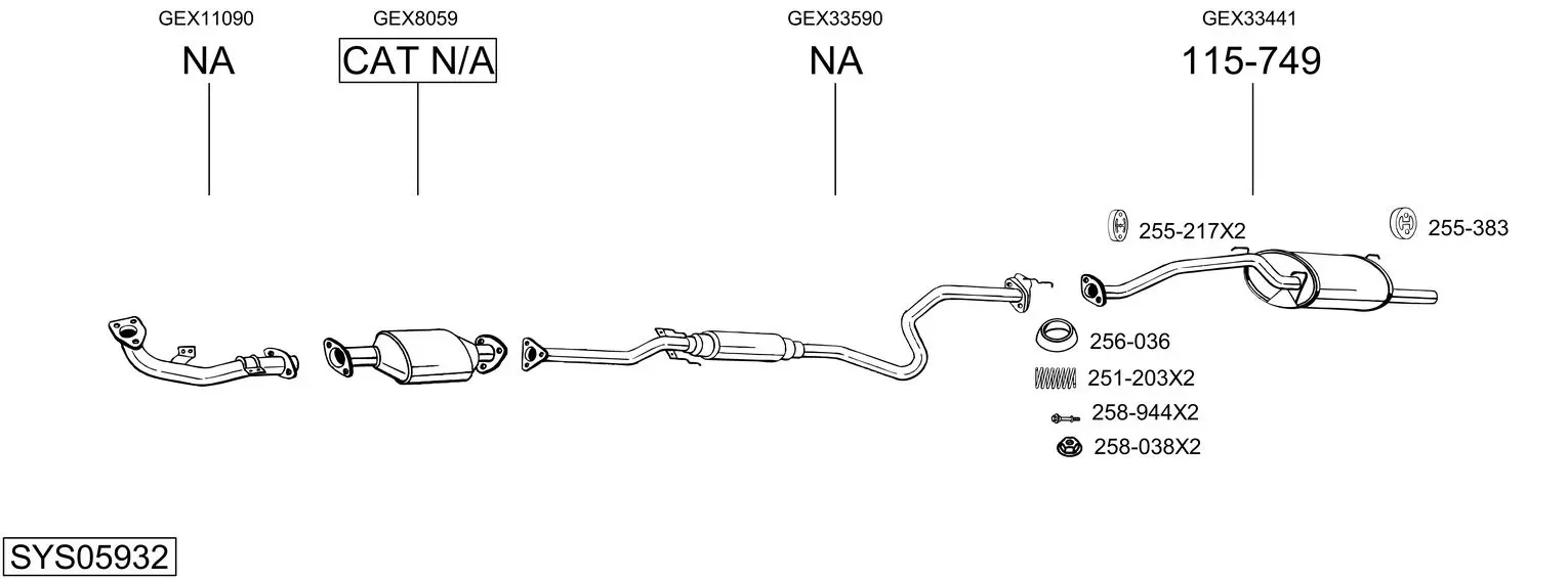 Изпускателна система BOSAL               