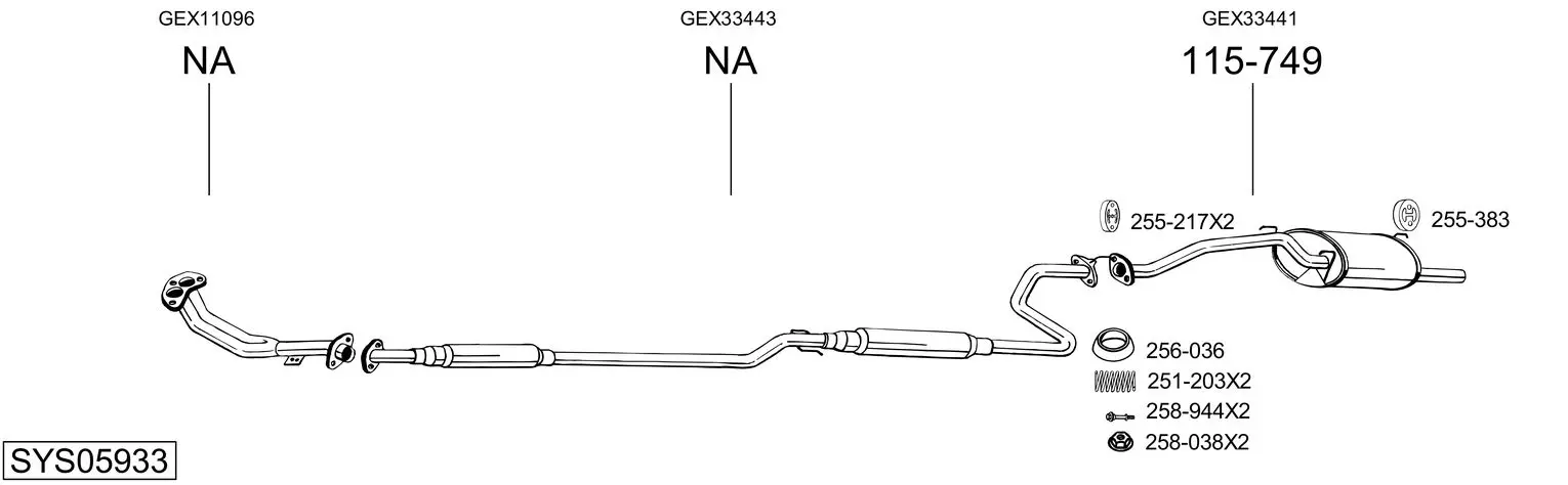 Изпускателна система BOSAL               