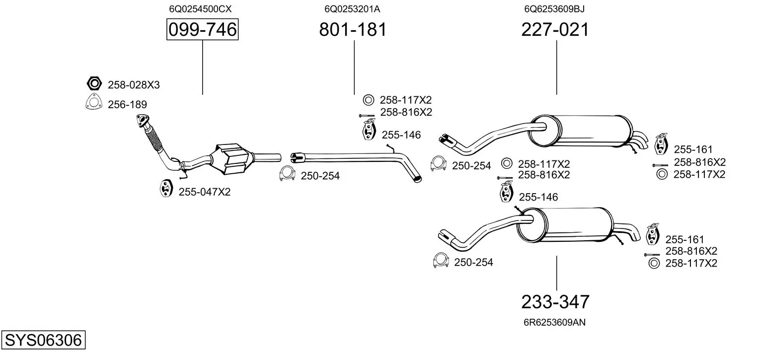 Изпускателна система BOSAL               