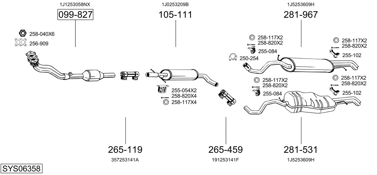 Изпускателна система BOSAL               