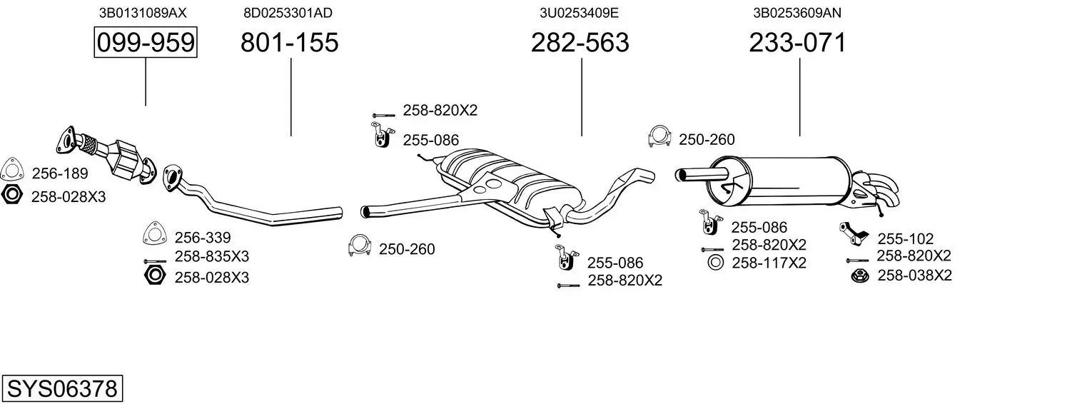 Изпускателна система BOSAL               