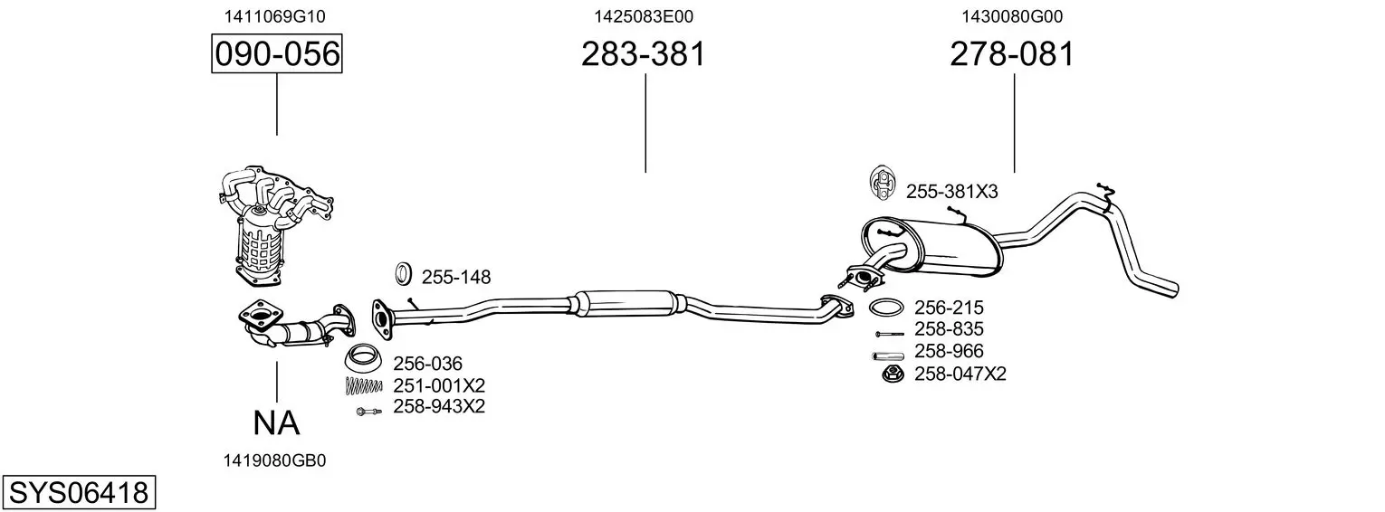 Изпускателна система BOSAL               
