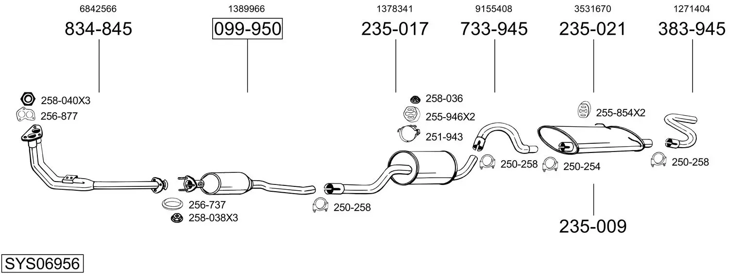 Изпускателна система BOSAL               