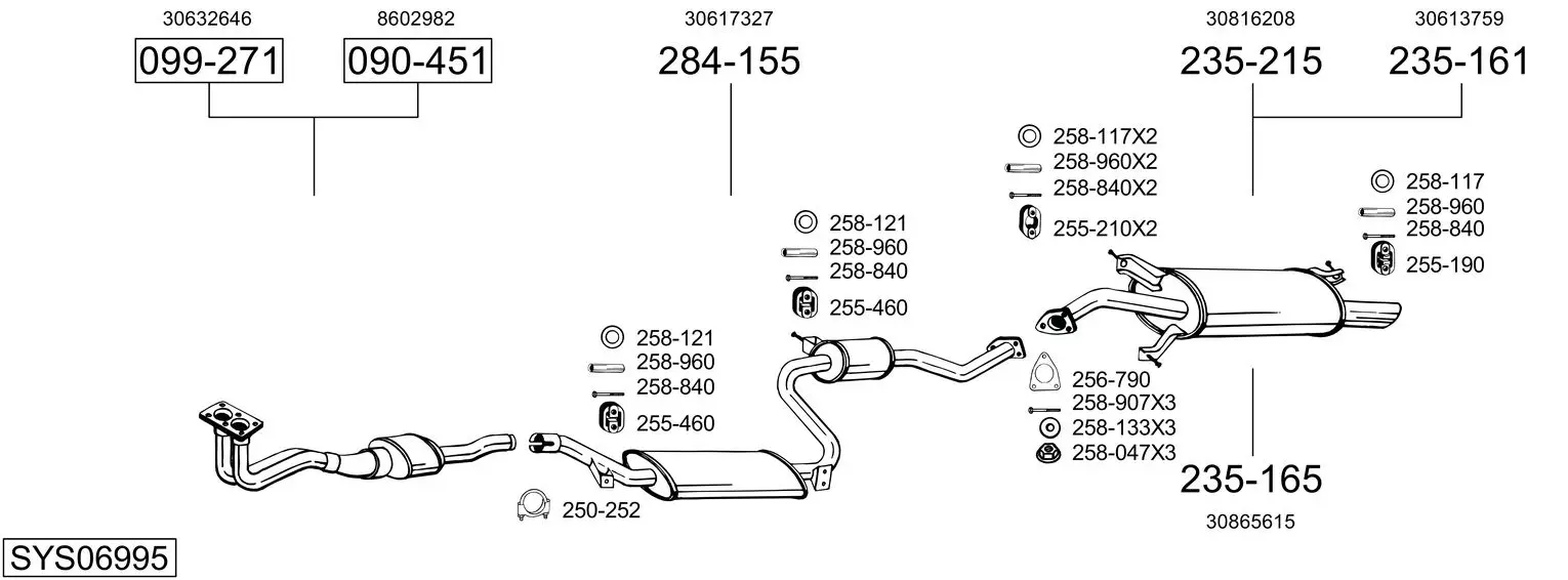 Изпускателна система BOSAL               