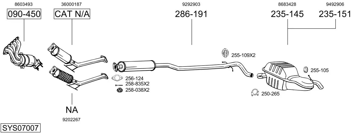 Изпускателна система BOSAL               