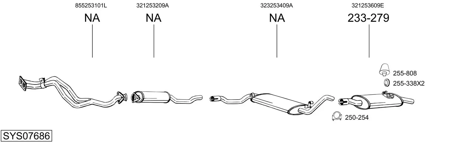 Изпускателна система BOSAL               