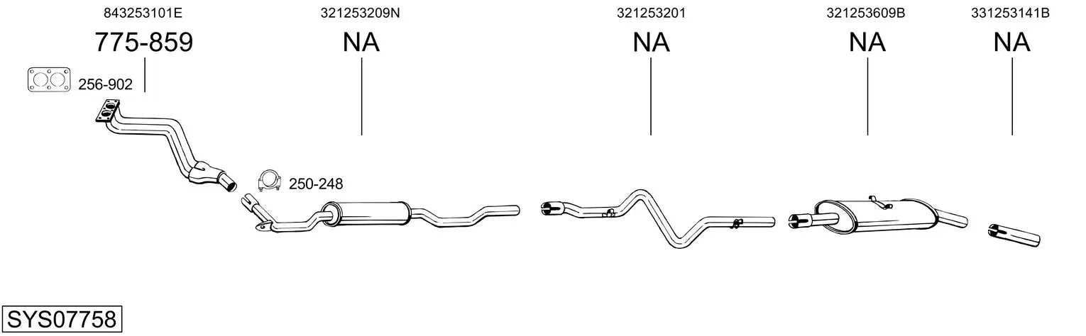 Изпускателна система BOSAL               