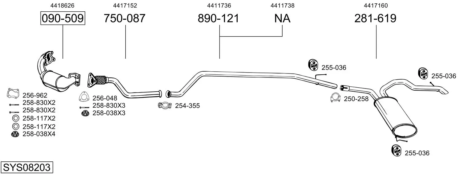Изпускателна система BOSAL               