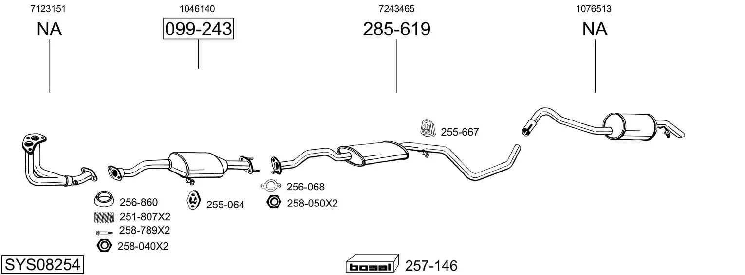 Изпускателна система BOSAL               