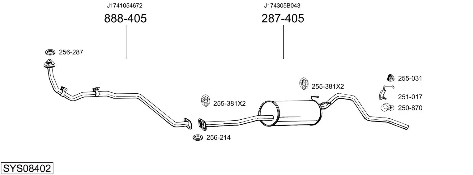 Изпускателна система BOSAL               