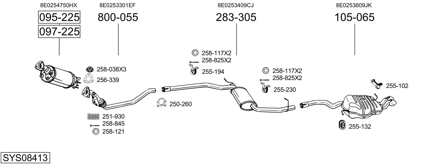 Изпускателна система BOSAL               