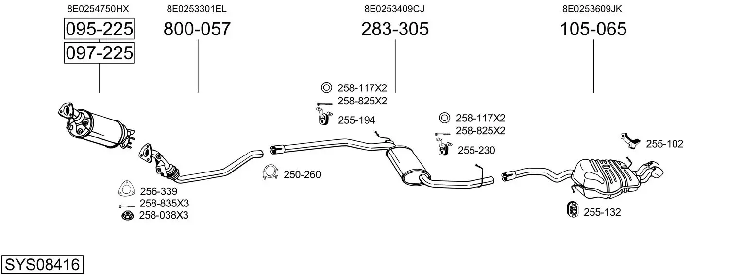 Изпускателна система BOSAL               