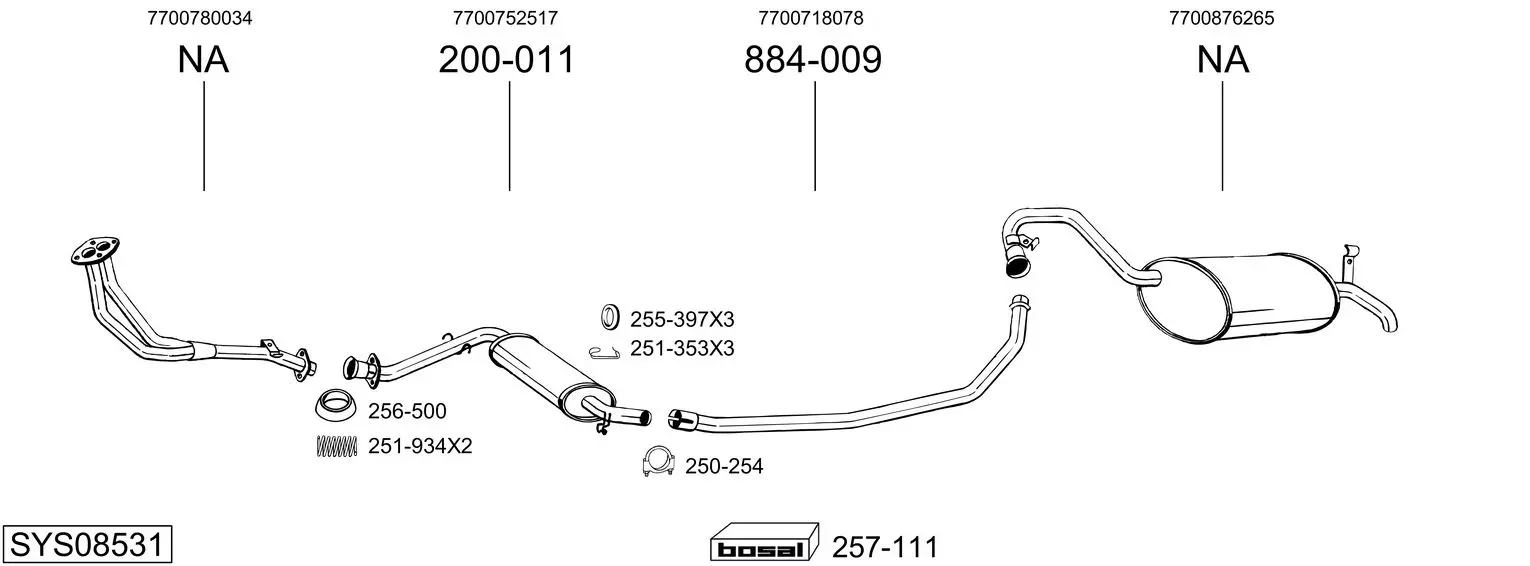 Изпускателна система BOSAL               
