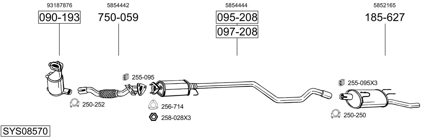 Изпускателна система BOSAL               