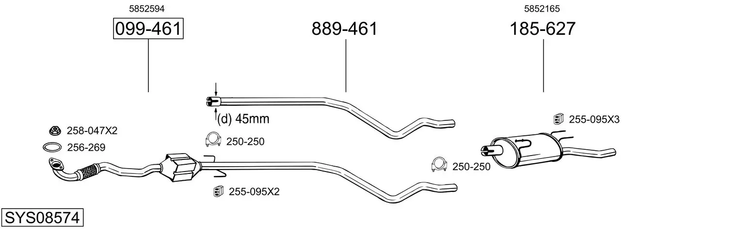 Изпускателна система BOSAL               