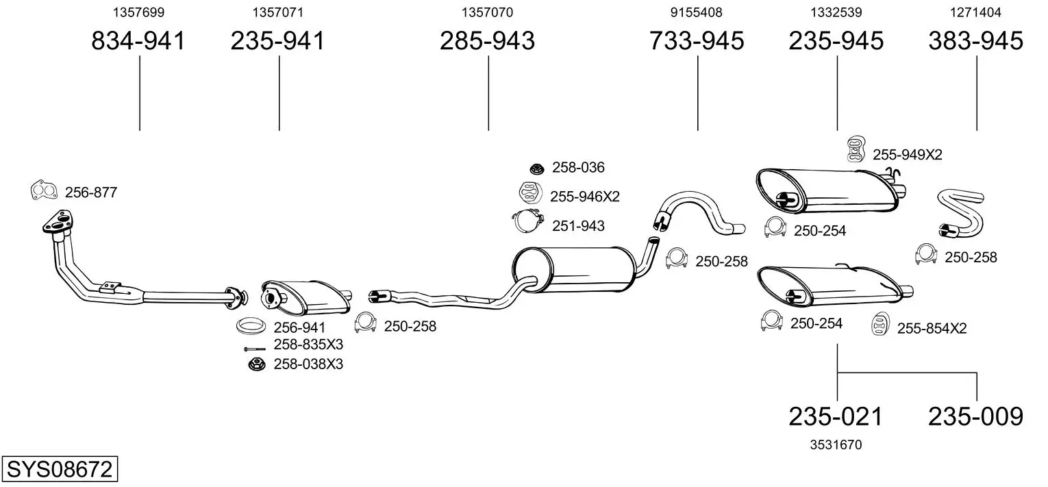 Изпускателна система BOSAL               