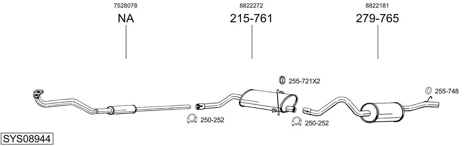 Изпускателна система BOSAL               