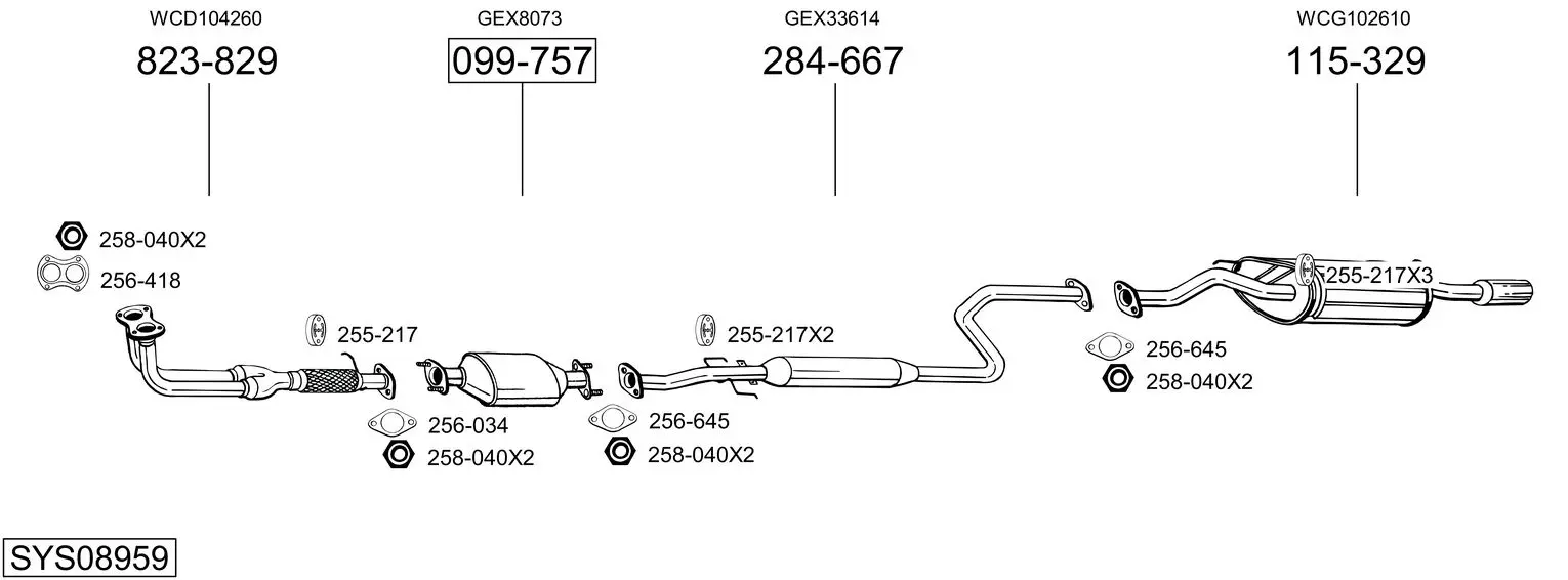 Изпускателна система BOSAL               