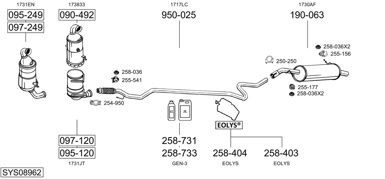 Изпускателна система BOSAL               