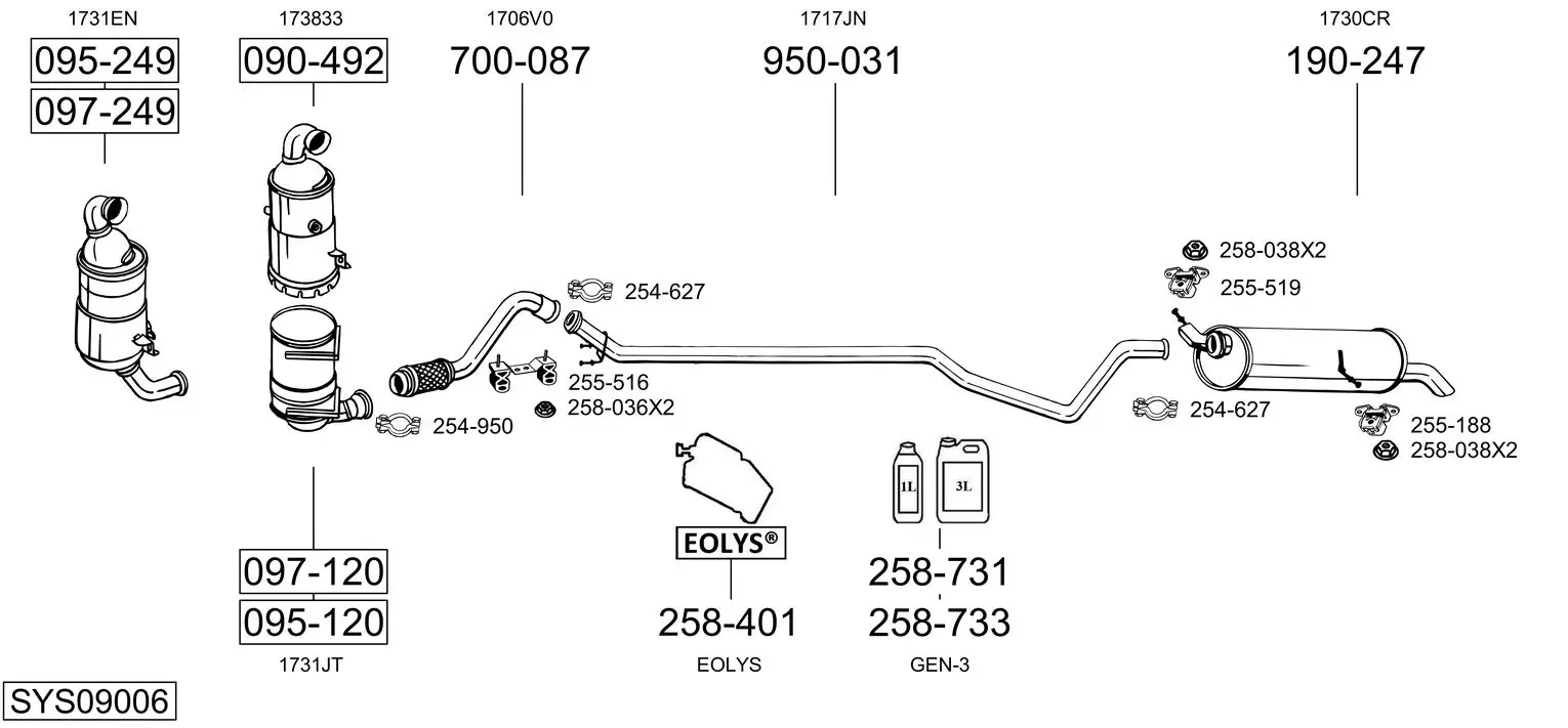 Изпускателна система BOSAL               