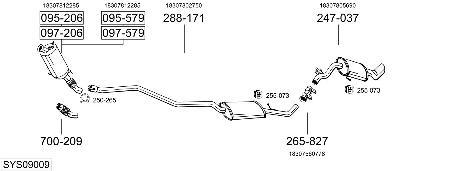 Изпускателна система BOSAL               