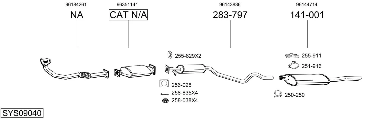 Изпускателна система BOSAL               