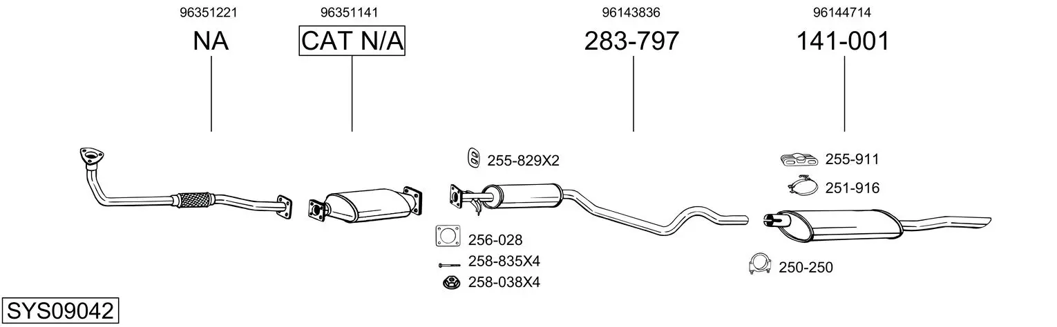 Изпускателна система BOSAL               