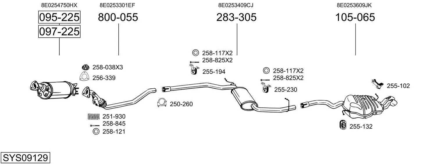 Изпускателна система BOSAL               