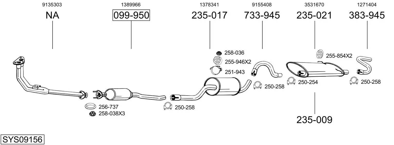 Изпускателна система BOSAL               
