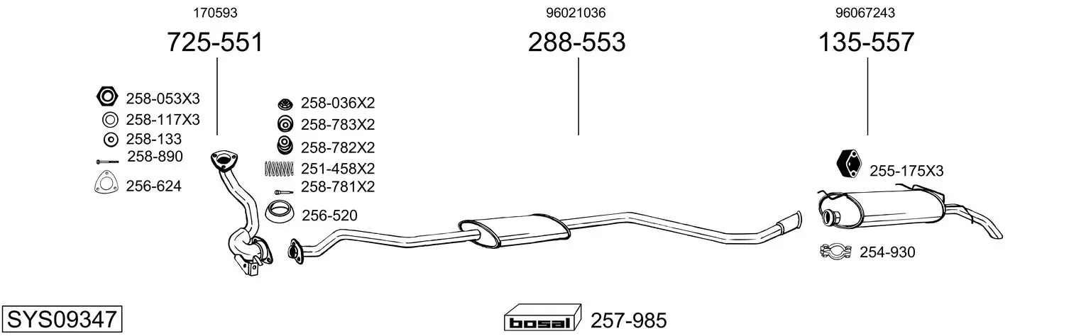 Изпускателна система BOSAL               