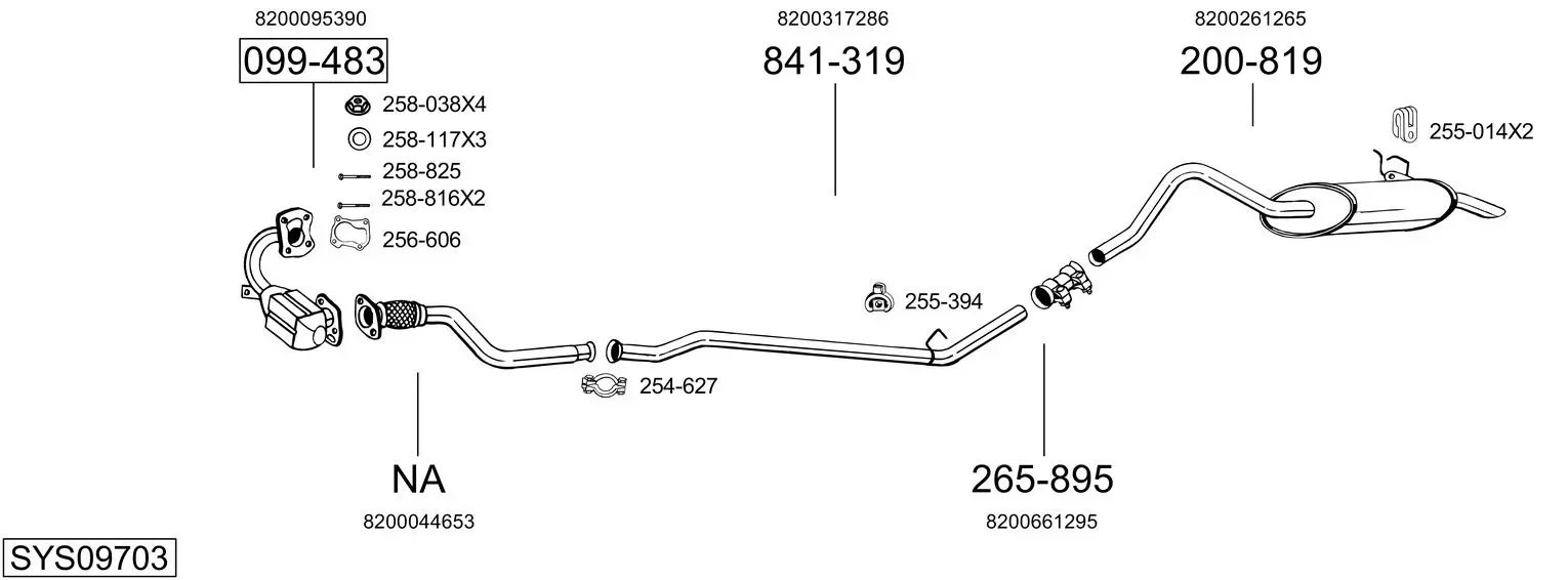 Изпускателна система BOSAL               