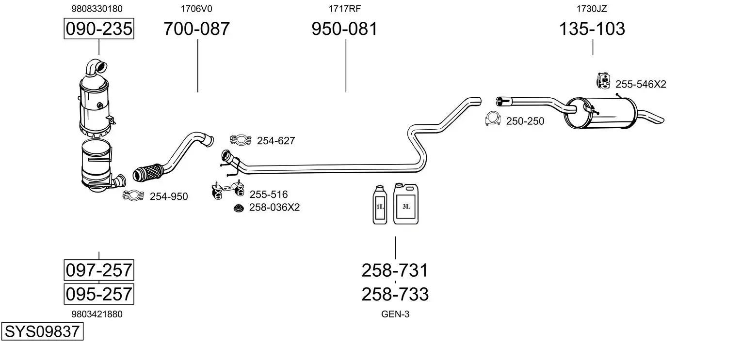 Изпускателна система BOSAL               