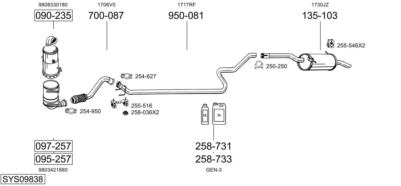 Изпускателна система BOSAL               