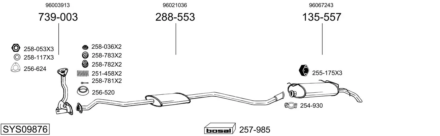 Изпускателна система BOSAL               