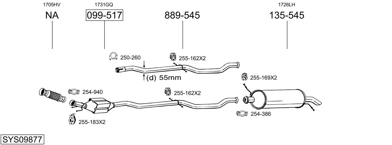 Изпускателна система BOSAL               