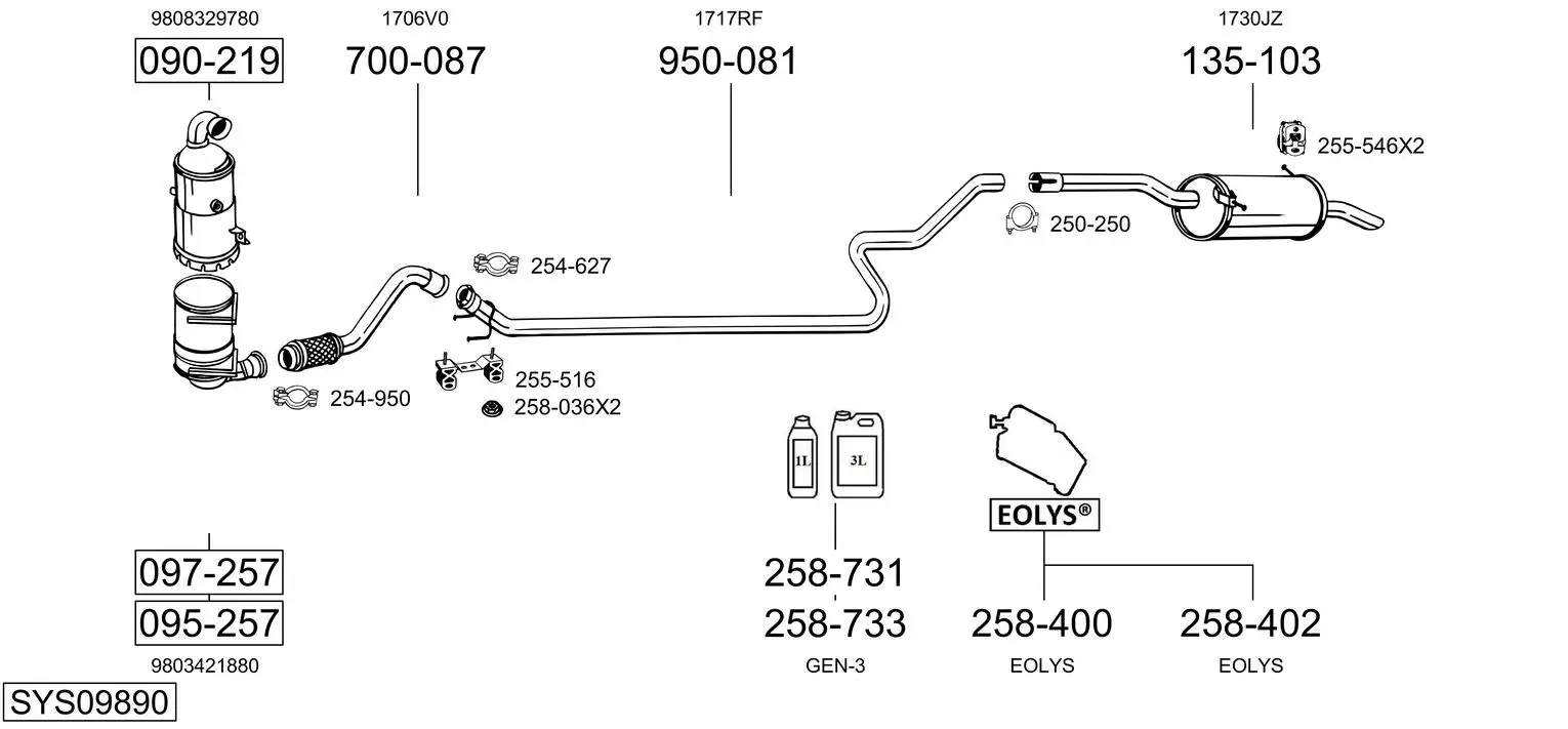 Изпускателна система BOSAL               