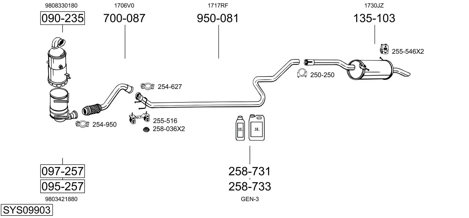 Изпускателна система BOSAL               