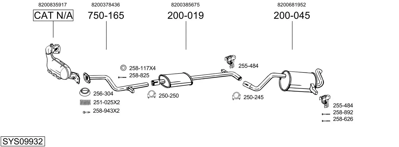 Изпускателна система BOSAL               