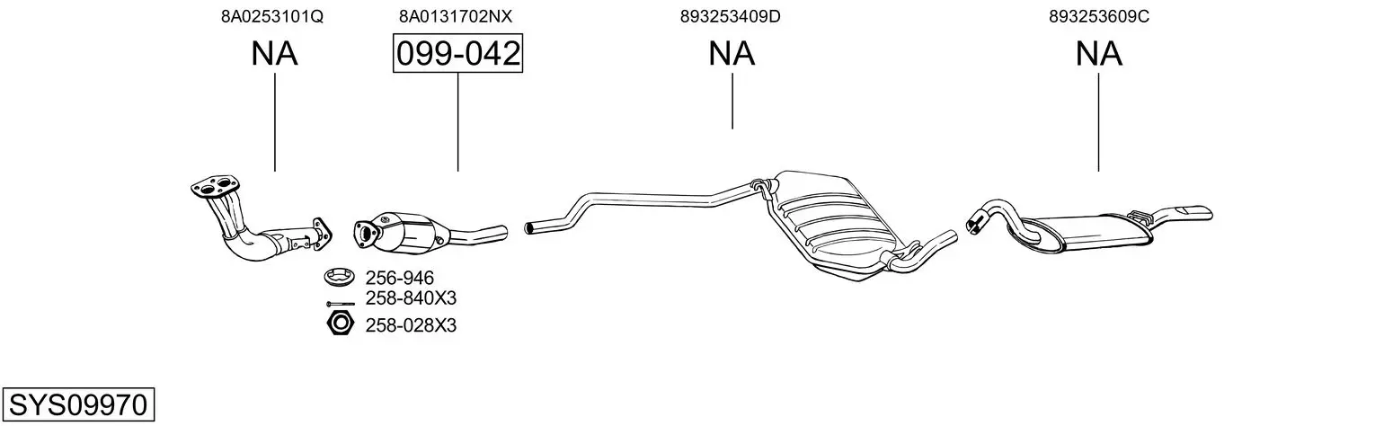 Изпускателна система BOSAL               
