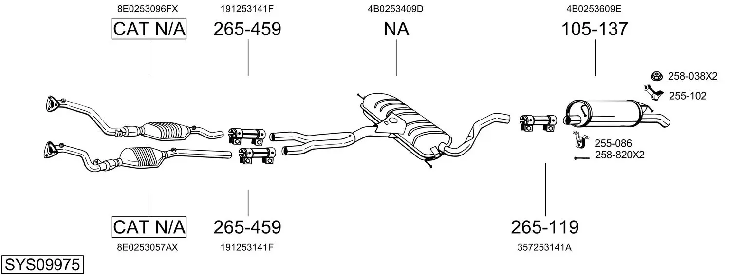 Изпускателна система BOSAL               