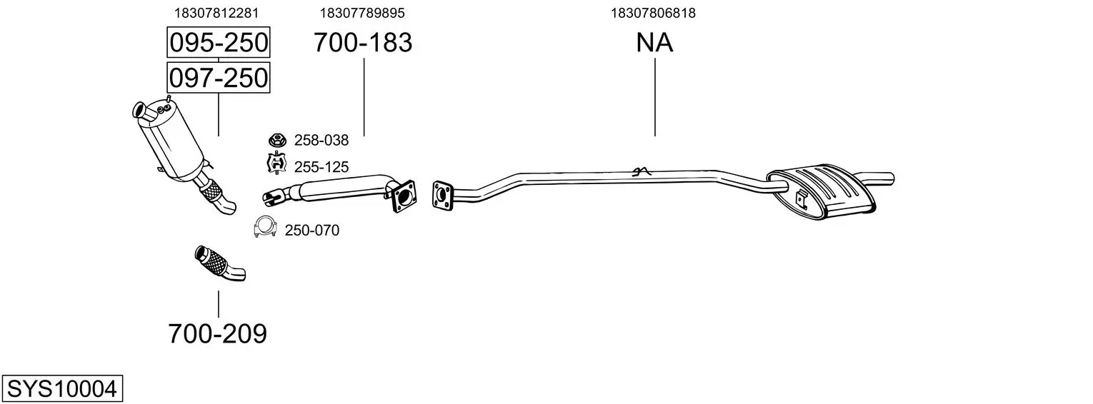 Изпускателна система BOSAL               