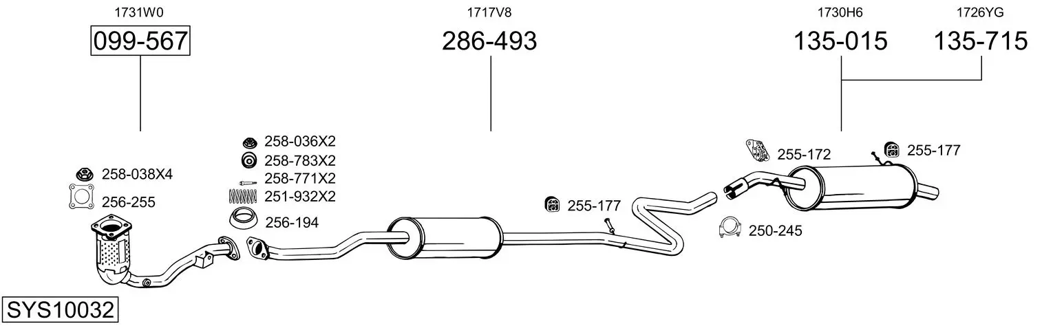 Изпускателна система BOSAL               