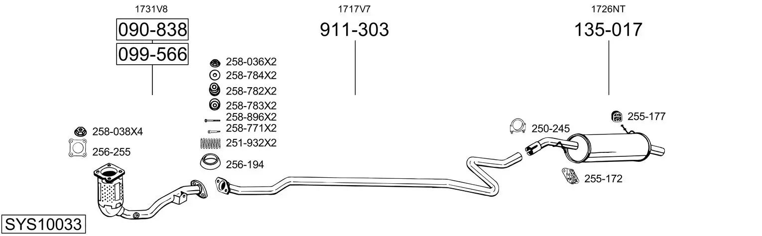 Изпускателна система BOSAL               