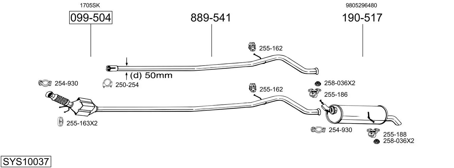 Изпускателна система BOSAL               