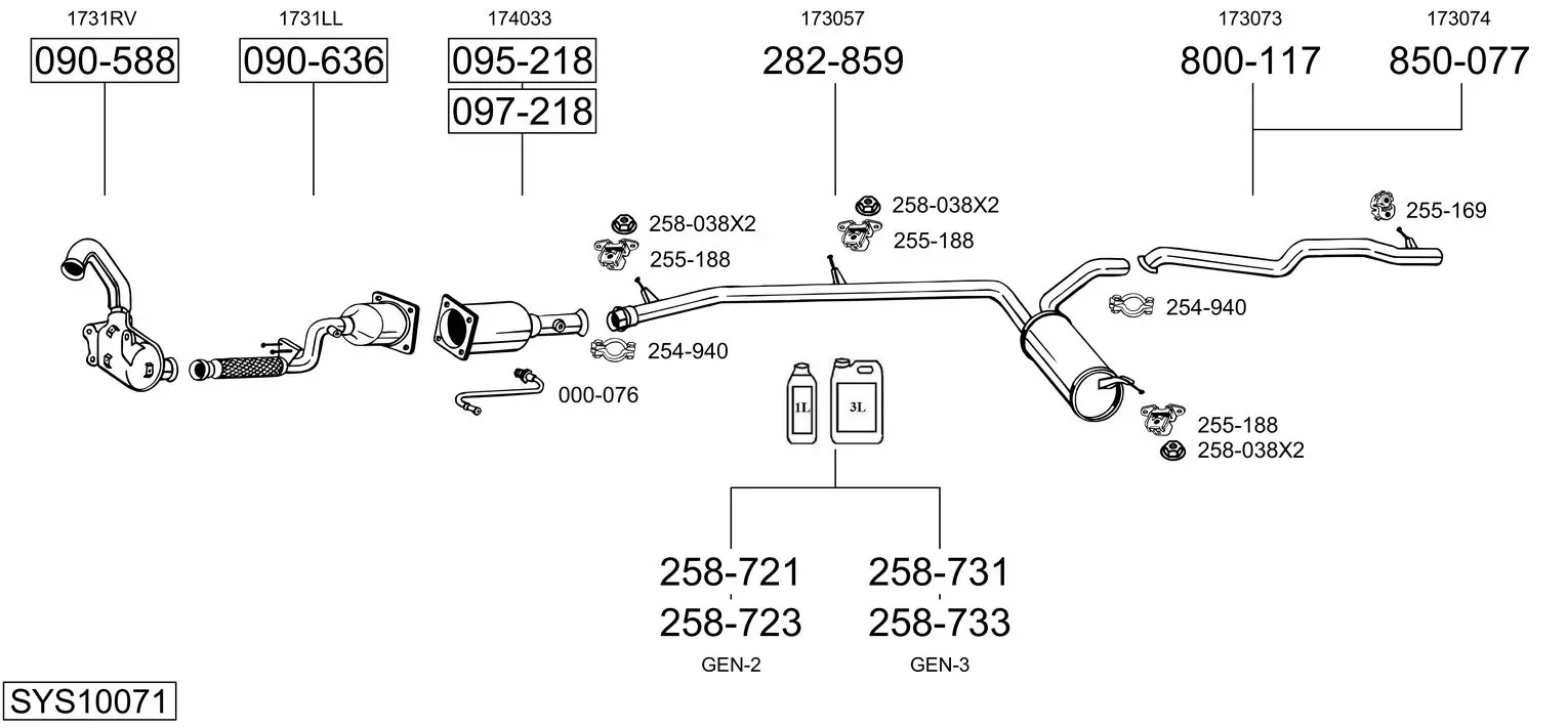 Изпускателна система BOSAL               